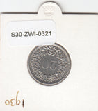S30-ZWI-0321 Switzerland 20 Rappen XF 1930 KM# 29