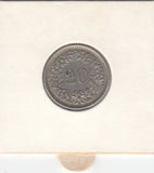 S30-ZWI-0343 Switzerland 20 Rappen VF 1959 KM# 29a