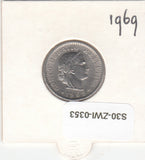 S30-ZWI-0353 Switzerland 20 Rappen XF 1969 KM# 29a
