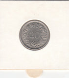 S30-ZWI-0353 Switzerland 20 Rappen XF 1969 KM# 29a