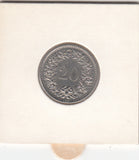 S30-ZWI-0358 Switzerland 20 Rappen AU 1976 KM# 29a