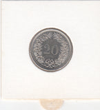 S30-ZWI-0381 Switzerland 20 Rappen UNC 2001 KM# 29a