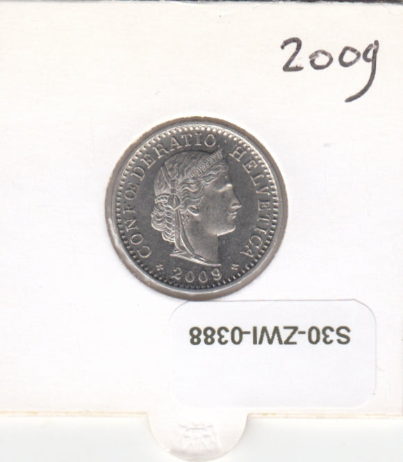 S30-ZWI-0388 Switzerland 20 Rappen UNC 2009 KM# 29a