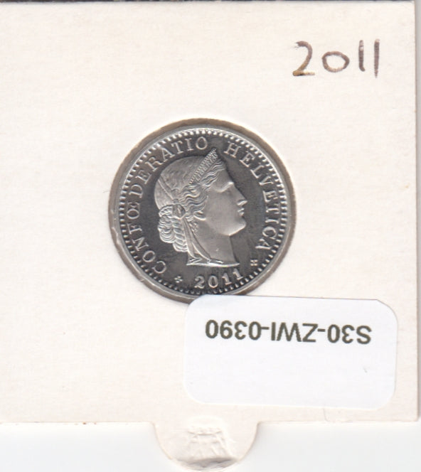 S30-ZWI-0390 Switzerland 20 Rappen UNC 2011 KM# 29a