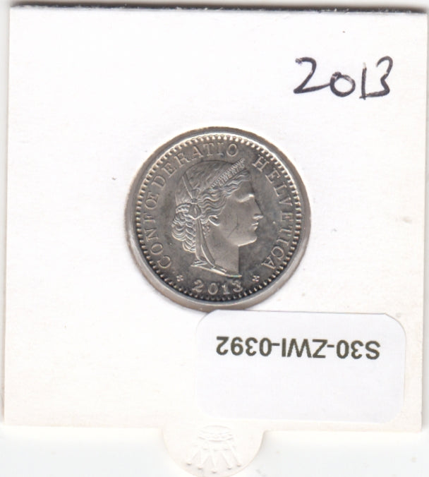 S30-ZWI-0392 Switzerland 20 Rappen UNC 2013 KM# 29a