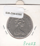 S30-ZWI-0395 Isle Of Man 50 Pence VF 1982 KM102 AB Christmas