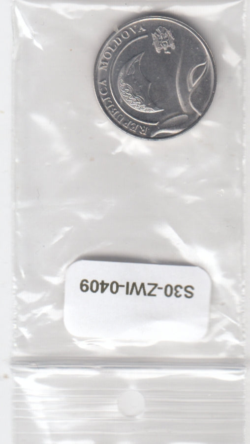 S30-ZWI-0409-M11 Moldova 1 Leu UNC 2018 KM153  25th anniversary Moldovan Leu