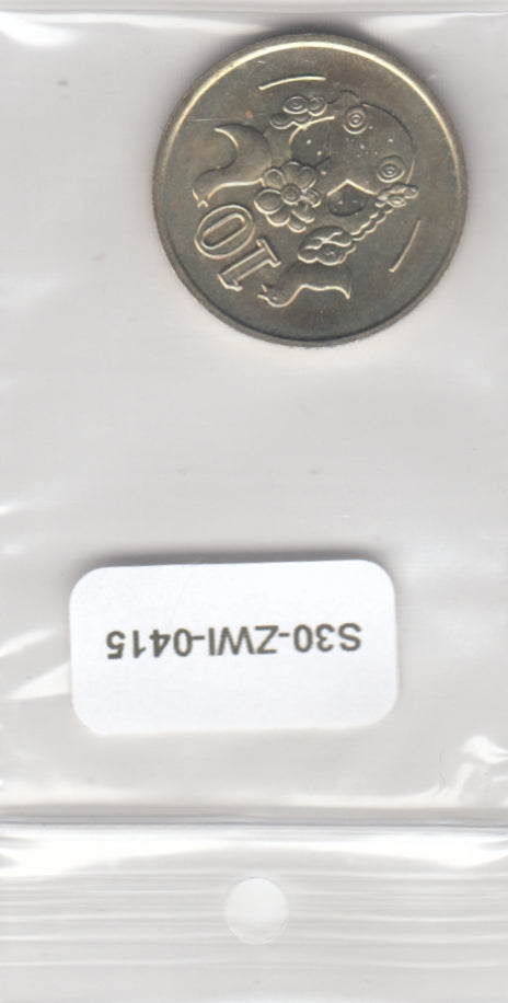 S30-ZWI-0415 Cyprus 10 Cents UNC 1993 KM56.3