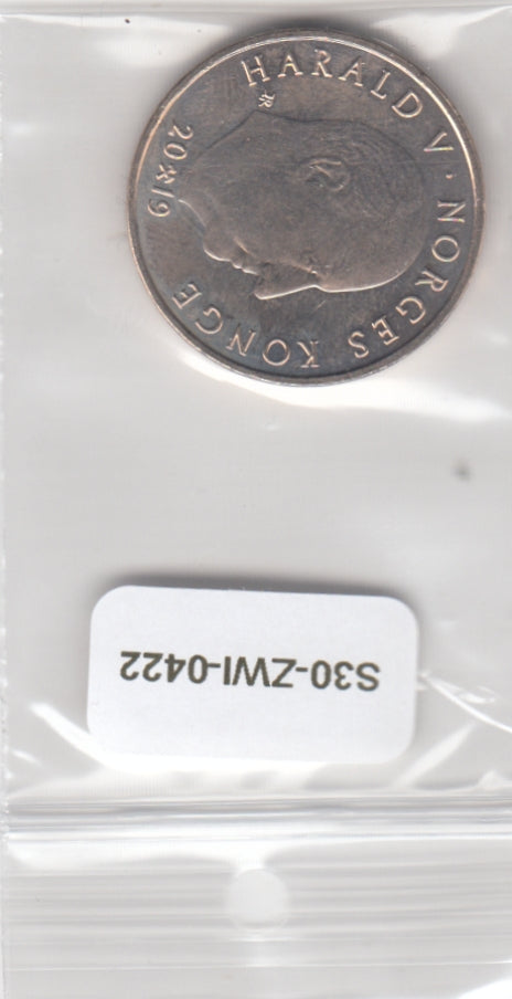 S30-ZWI-0422 Norway 20 Kroner UNC 2019 KM495  Gustav Vigeland