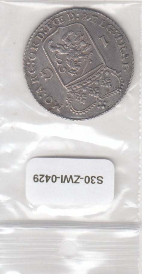 S30-ZWI-0429 Netherlands 1 Gulden VF 1793 KM73