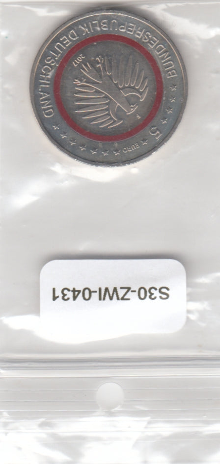S30-ZWI-0431 Germany 5 Euro UNC 2017 KM357 F
