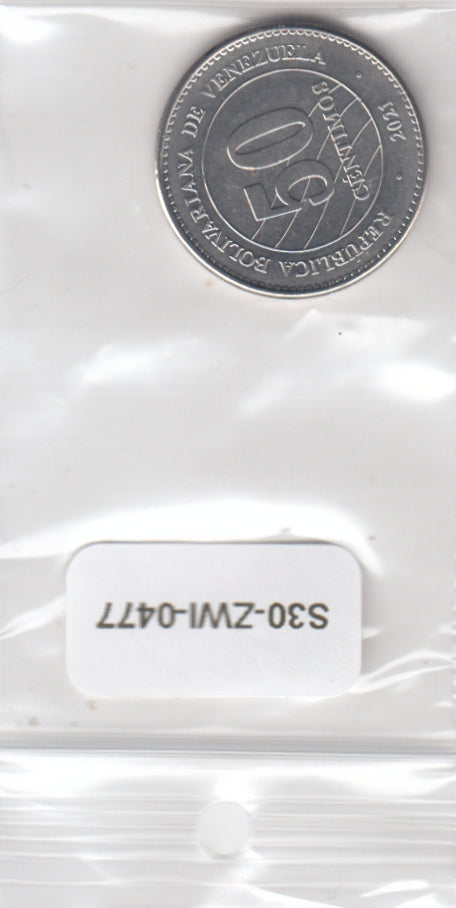 S30-ZWI-0477 Venezuela 50 Centimos UNC 2021 Y110