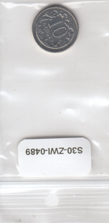 S30-ZWI-0489 Poland 10 groszy UNC 2017 Y971