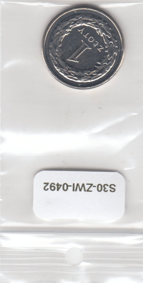 S30-ZWI-0492 Poland 1 Zlote UNC 2017 Y974