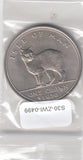 S30-ZWI-0499 Isle Of Man Crown UNC 1970 KM18  Manx Cat
