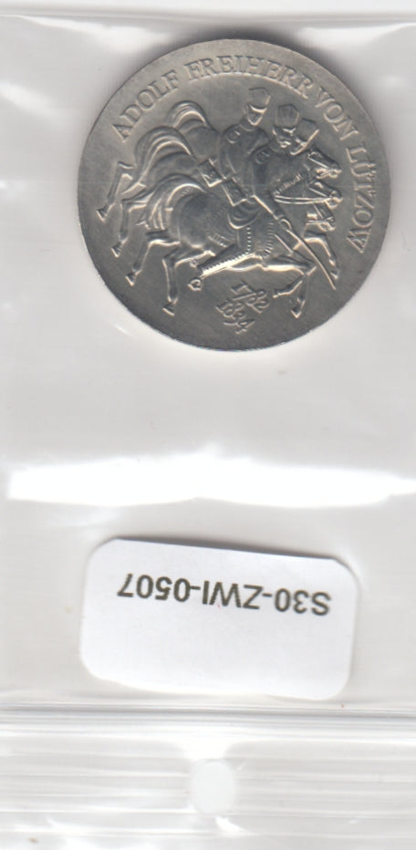 S30-ZWI-0507 Germany-DDR 5 mark UNC 1984 KM98  Adolf Freiherr von Lützow