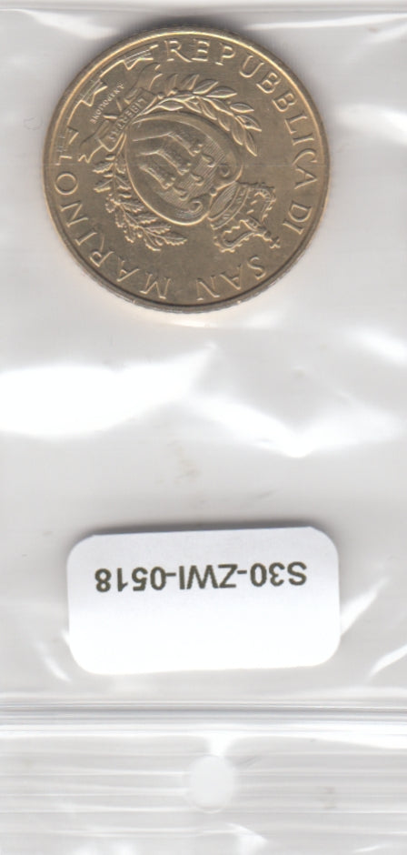 S30-ZWI-0518 San Marin0 5 Euro UNC 2019 KM580