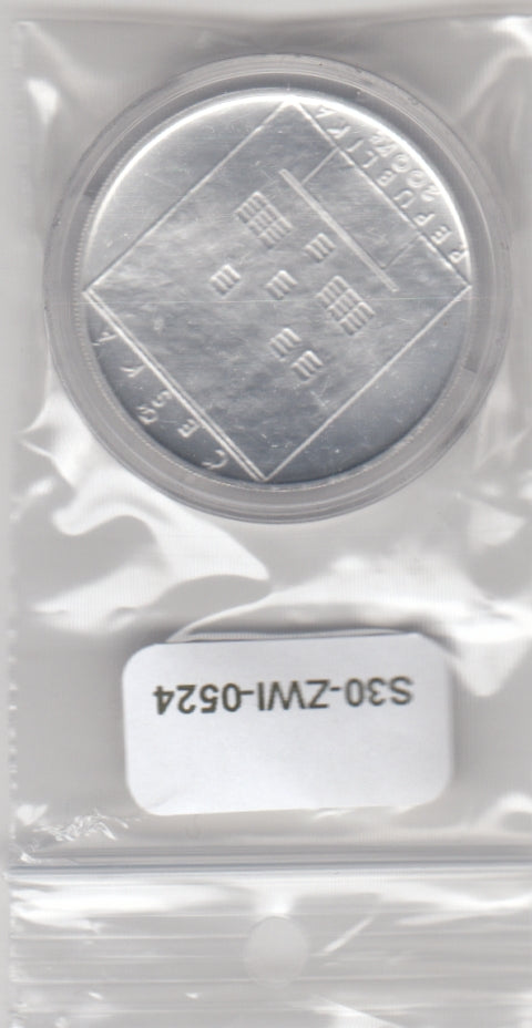 S30-ZWI-0524 Czech republic 200 Korun UNC 2020 KM200  Adolf Loos zilver
