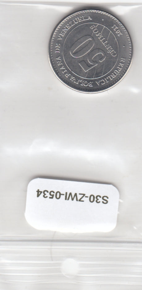 S30-ZWI-0534 Venezuela 50 Centimos UNC 2021 Y110