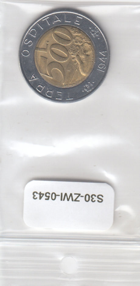 S30-ZWI-0543 San marino 500 Lire UNC \ KM269  Hospitable Land