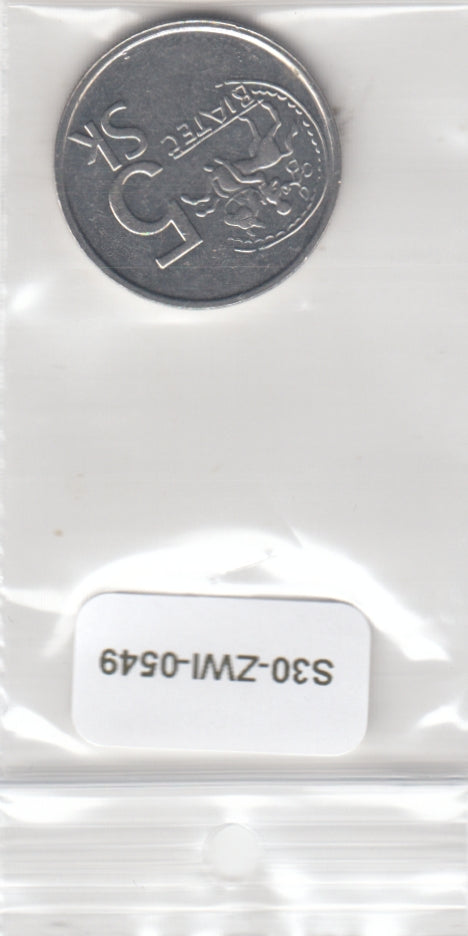 S30-ZWI-0549 Slovenska 5 Koruna UNC 1993 KM14