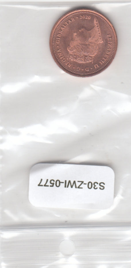 S30-ZWI-0577 Gibraltar 1 Penny AU 2020 KM1681  Commonwealth Park