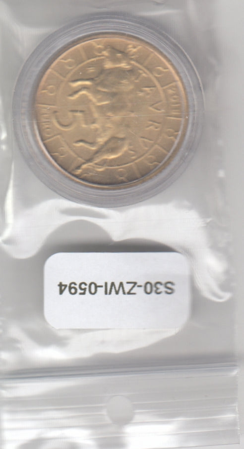 S30-ZWI-0594 San Marino 5 Euro UNC 2018 KM575   Taurus