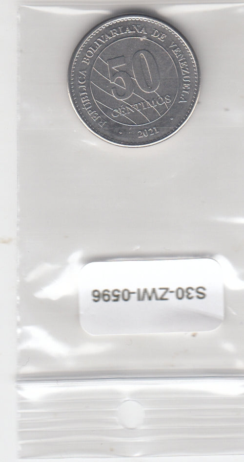 S30-ZWI-0596 Venezuela 25 Centimos UNC 2021 Y109