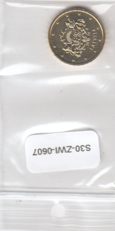 S30-ZWI-0607 Latvia 10 Cent UNC 2014 KM153