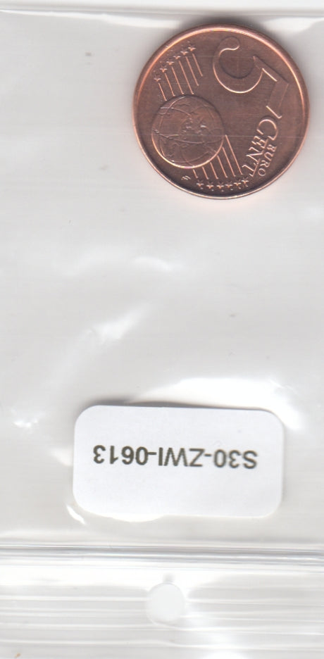 S30-ZWI-0613 Cyprus 5 Cents UNC 2012 KM80