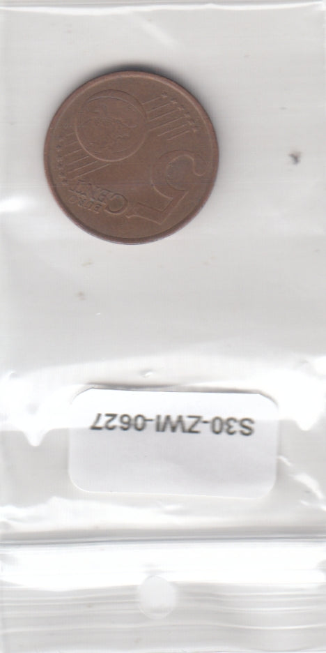 S30-ZWI-0627 France 5 Cent VF 1999 KM1284