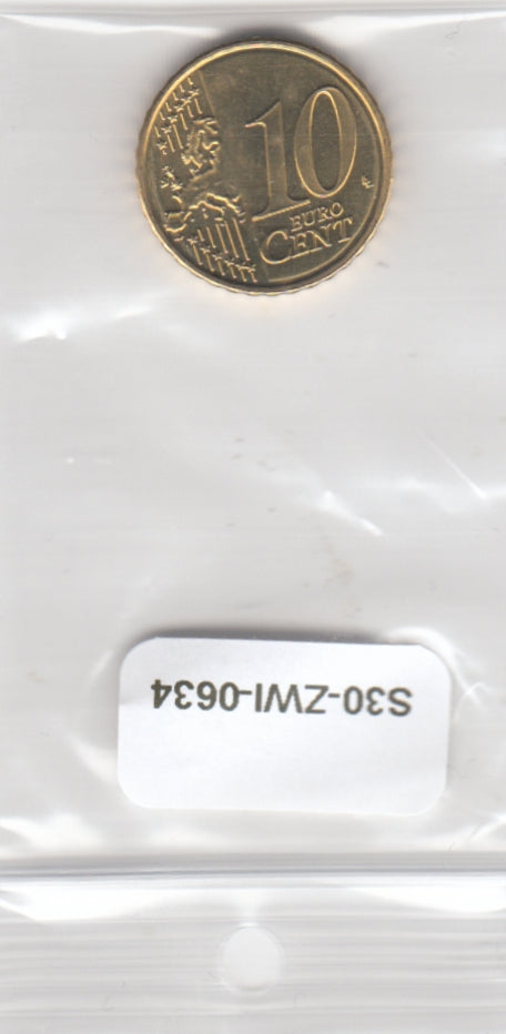 S30-ZWI-0634 Lithuania 10 Cent UNC 2015 KM208