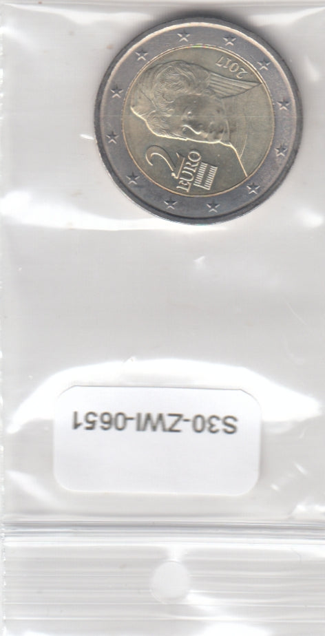 S30-ZWI-0651 Austria 2 Euro UNC 2017 KM3143