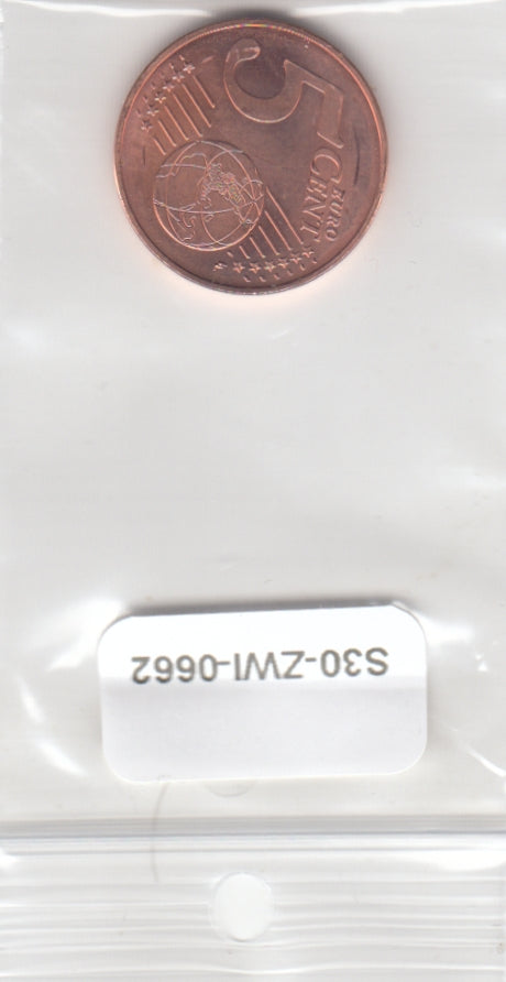 S30-ZWI-0662 Austria 5 Cent UNC 2022 KM3084