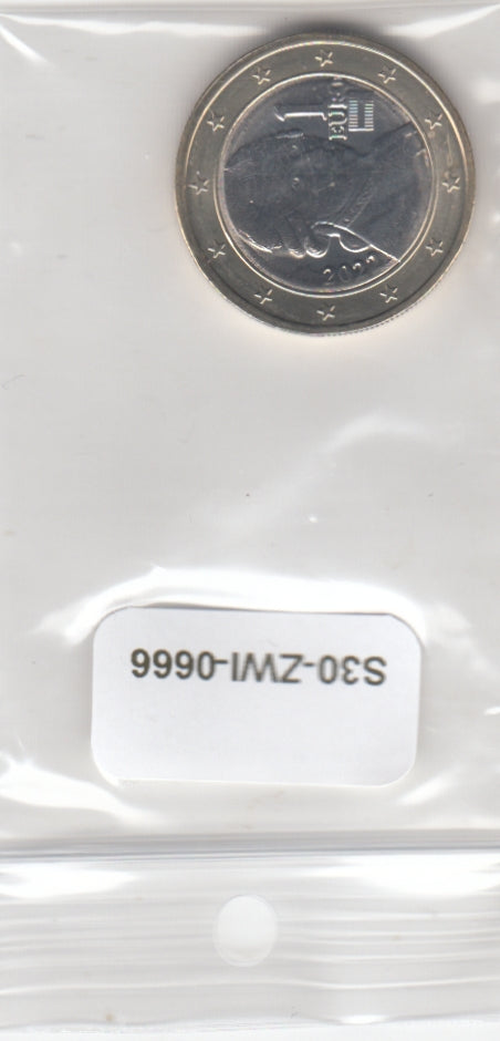 S30-ZWI-0666 Austria 1 Euro UNC 2022 KM3142