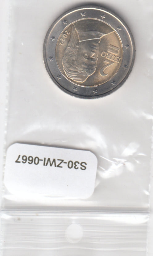 S30-ZWI-0667 Austria 2 Euros UNC 2022 KM3143