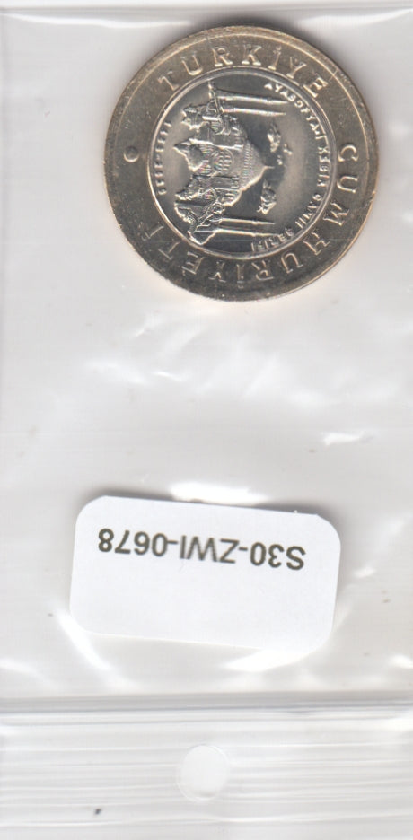 S30-ZWI-0678 Turkey 1 lIRA UNC 2020 KM1471  Sophia Mosque