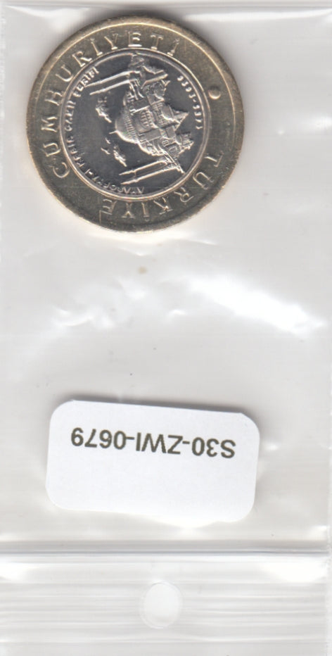 S30-ZWI-0679 Turkey 1 lIRA UNC 2020 KM1471  Sophia Mosque