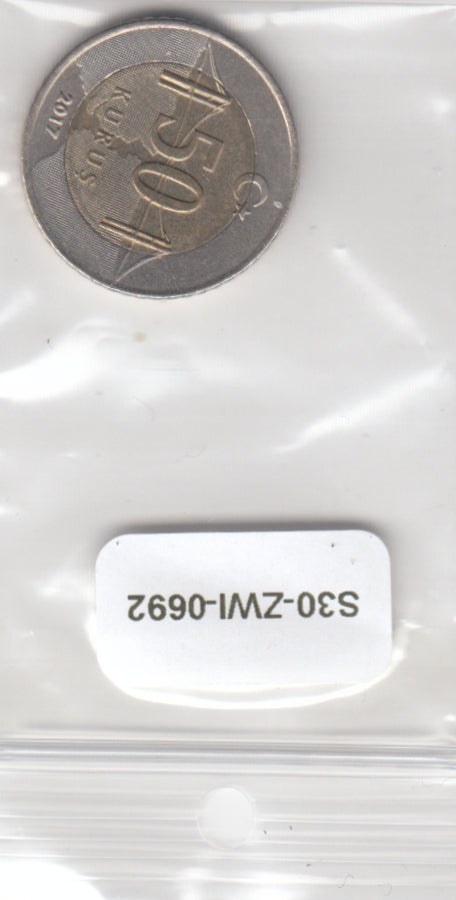S30-ZWI-0692 Turkey 50 Kurus UNC 2017 KM1243