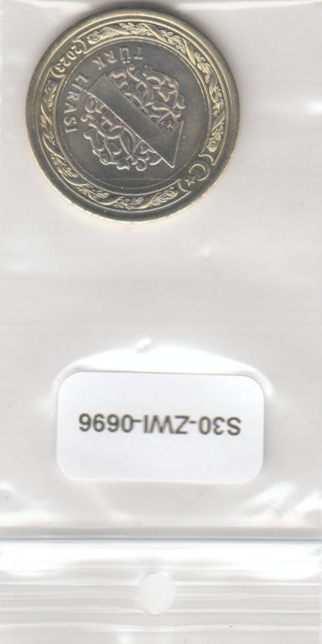 S30-ZWI-0696 Turkey 1 Lira UNC 2023 KM1575