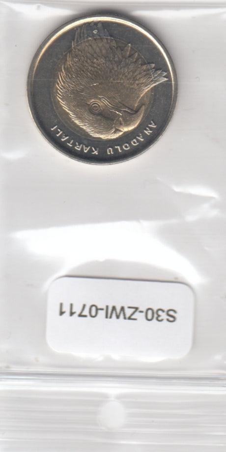 S30-ZWI-0711 Turkey 1 Lira UNC 2014    Anatolian Eagle