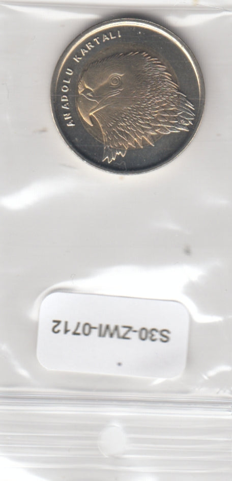 S30-ZWI-0712 Turkey 1 Lira UNC 2014    Anatolian Eagle