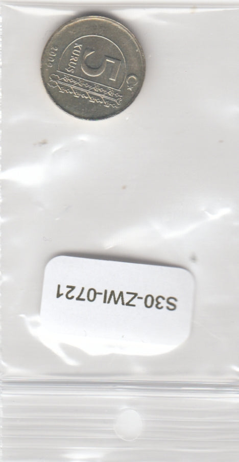 S30-ZWI-0721 Turkey 5 Kurus UNC 2009 KM1240