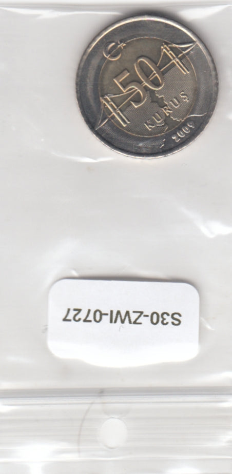 S30-ZWI-0727 Turkey 50 Kurus UNC 2009  KM1243