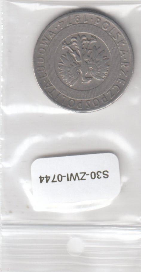 S30-ZWI-0744 Poland 20 Zlotys VF 1974 Y67