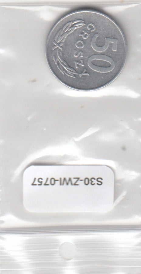 S30-ZWI-0757 Poland 50 Groszy AU 1978 Y48.1 WITH MINT
