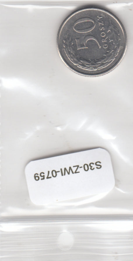 S30-ZWI-0759 Poland 50 Groszy XF 2017 Y973