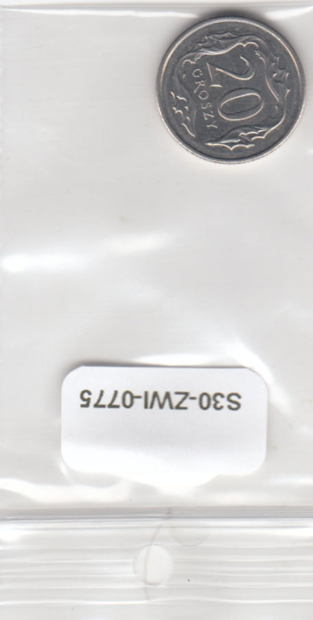 S30-ZWI-0775 Poland  20 Groszy UNC 2017 Y972