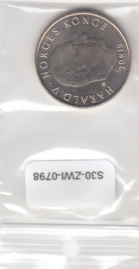 S30-ZWI-0798 Norway 20 Kroner UNC 2019 KM495  Gustav Vigeland