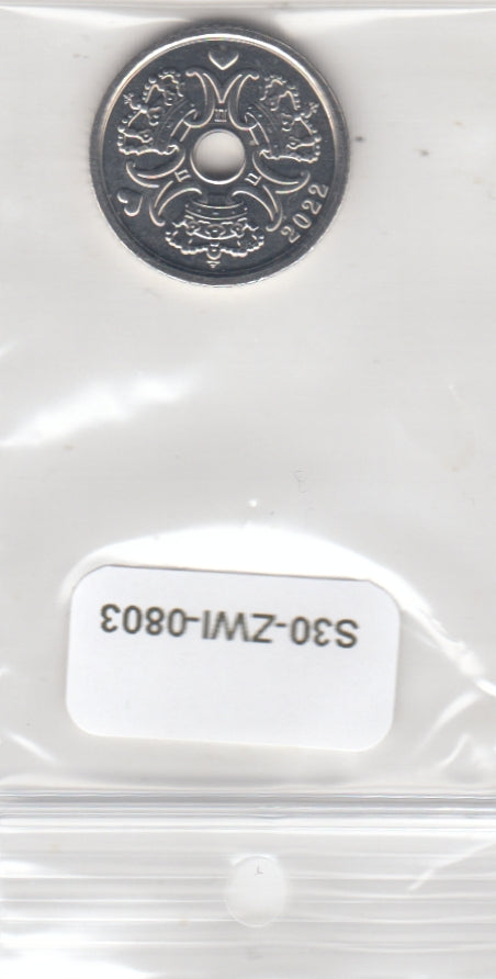 S30-ZWI-0803 Denmark 1 Krone UNC 2022 KM873.1